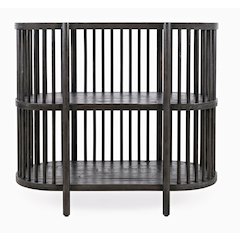 Rhapsody Mid-Century Modern 36" Open Storage Console Bookcase