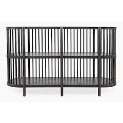 Rhapsody Mid-Century Modern 54" Open Storage Accent Cabinet