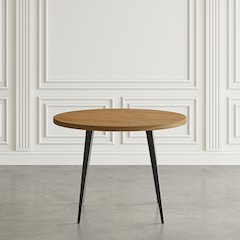 Prelude 42" Round Modern Solid Acacia Wood Dining Table