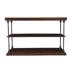 Larson Modern Industrial 48" Solid Wood Sofa Table with Storage