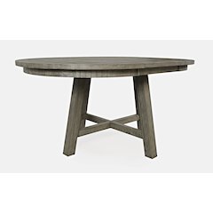 Rustic Farmhouse Solid Wood Round to Oval Counter Height Dining Table