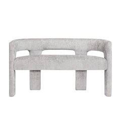 Gwen Modern Luxury Jacquard Fabric Upholstered Sculpture Bench