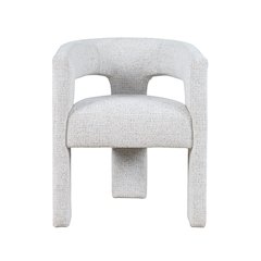 Hayden Modern Three Leg Sculpture Dining Armchair with Performance Fabric