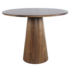 Nash Mid-Century Modern 45" Round Pedestal Counter Height Dining Table
