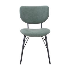 Contemporary Modern Faux Leather Split-Back Upholstered Dining Chair (Set of 2)