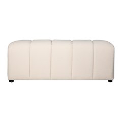 Tess Contemporary Modern Ivory Boucle Upholstered Plush Bench