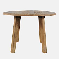 Reclamation 42" Rustic Reclaimed Solid Wood Round Dining Table