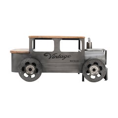 Roadie 41" Vintage Truck Solid Wood and Metal Unique Coffee Table with Storage