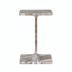 Enzo Luxury Genuine Solid Marble Icon End Table