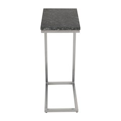Aurora Solid Marble Modern Luxury Glam Accent C-Table (Set of 2)