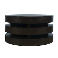 Mid-Century Modern Floating Sculpture Round Layered Coffee Table