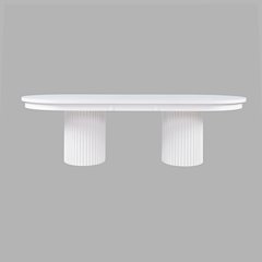 Auden Mid-Century Modern 102" Double Pedestal Dining Table