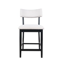 Beck Contemporary Upholstered Split Back Counter Stool - Set of 2