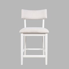 Beck Contemporary Upholstered Split Back Counter Stool - Set of 2