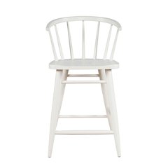 Fitz Traditional Solid Wood Curved Back Spindle Counter Stool