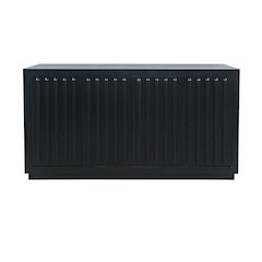 Maven 60" Mid-Century Modern Fluted Four Door Sideboard Storage Cabinet