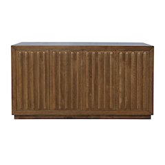 Maven 60" Mid-Century Modern Fluted Four Door Sideboard Storage Cabinet