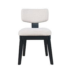 Tate Mid-Century Modern Split Back Upholstered Dining Chair (Set of 2)