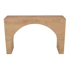 Archimedes 48" Arched Wood Modern Rustic Sofa Console Table