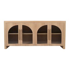 Archimedes 60" Curved Arch Four Door Sideboard Storage Cabinet