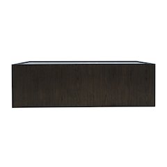 Laurel Creek Modern Contemporary 52" Block Coffee Table with Hidden Casters