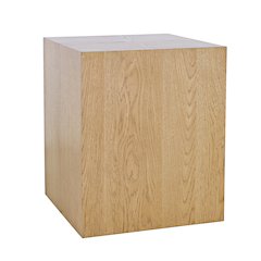 Laurel Creek Modern Contemporary Square Block Pedestal End Table
