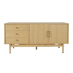 Olson 57" Mid-Century Modern Scandinavian Console TV Stand Storage Cabinet