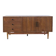 Olson 57" Mid-Century Modern Scandinavian Console TV Stand Storage Cabinet