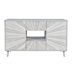 Reece 50" Mid-Century Modern Starburst TV Stand Console Storage Cabinet