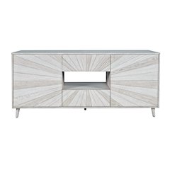 Reece 60" Mid-Century Modern Starburst TV Stand Console Storage Cabinet