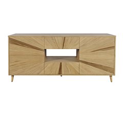 Reece 70" Mid-Century Modern Starburst TV Stand Console Storage Cabinet