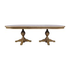 Brentwood Modern Transitional 102" Double Pedestal Dining Table