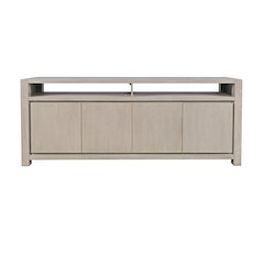 80" Modern Transitional Media Console TV Stand with Four-Door Cabinet Storage