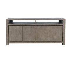 70" Modern Transitional Media Console TV Stand with Four-Door Cabinet Storage