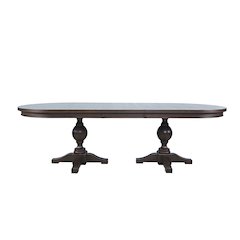 Brentwood Modern Transitional 102" Double Pedestal Dining Table