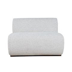 Modern Banquette Upholstered Sectional Two Seat Bench with Performance Fabric