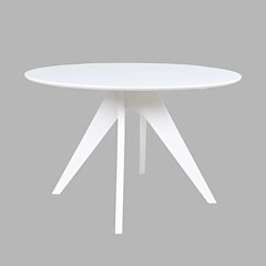 Axis Mid-Century Modern 47" Round Cross-Base Dining Table