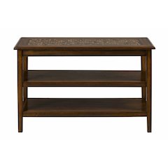 Baroque Sofa 48" Sofa Table with Mosaic Tile Inlay