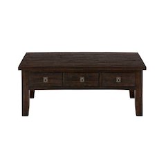 Kona Grove 48" Distressed Solid Wood Rectangle Coffee Table