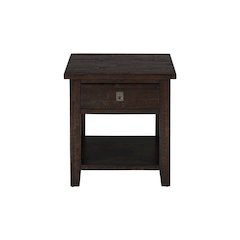 Kona Grove Distressed Rustic Solid Acacia Square End Table