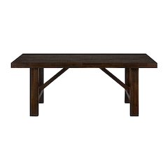 Kona Grove 79" Distressed Rustic Solid Wood Trestle Dining Table
