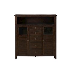 Kona Grove Distressed Rustic Solid Acacia Cabinet