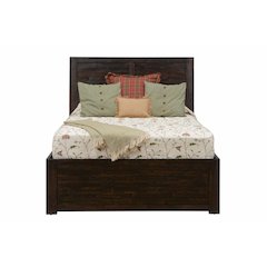 Kona Grove Distressed Rustic Solid Acacia Queen Storage Bed
