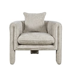 Adley Modern Upholstered Vintage Accent Armchair with Pillow
