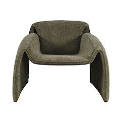 Dolce Mid-Century Modern Bent Angle Upholstered Accent Chair