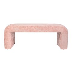 Sophia Modern Luxury Curved Upholstered Waterfall Jacquard Bench - Small