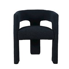 Sven Modern Contemporary Upholstered Three-Leg Curved Back Dining Chair