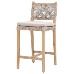 Gray Counter Stool – Brown Bar Stool and Counter Height Chair with Back