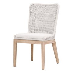 Gray Woven Chair Set – Accent Chairs Set of 2 for Living Room Seating