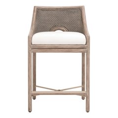 Woven Transitional Adamo Counter Stool